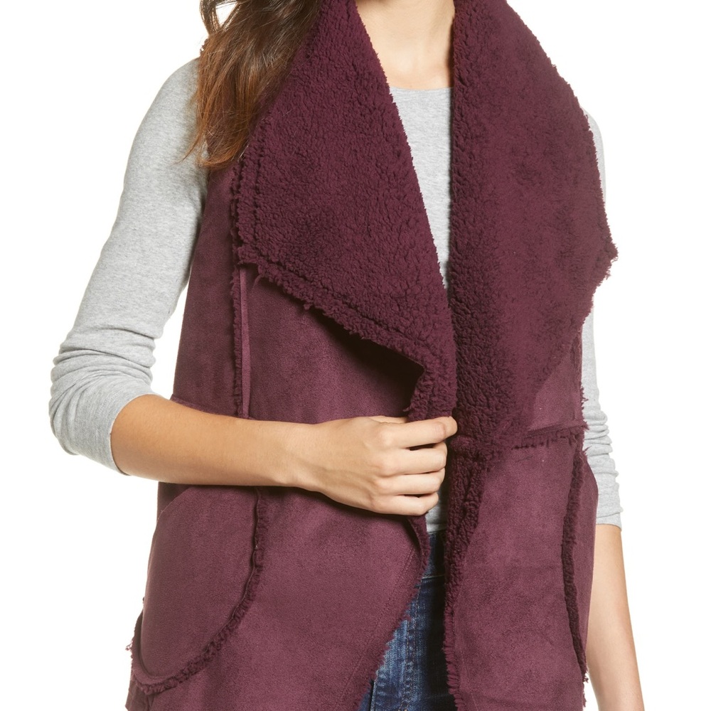 NWT: Caslon Faux Shearling Vest - XSP
